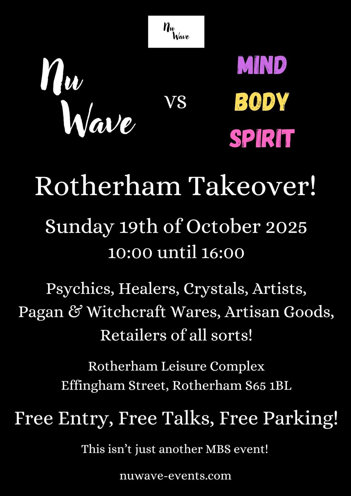 Nu Wave VS Mind Body Spirit - Rotherham Takeover