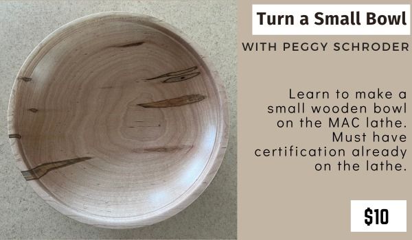 Turn a Small Bowl with Peggy Schroder