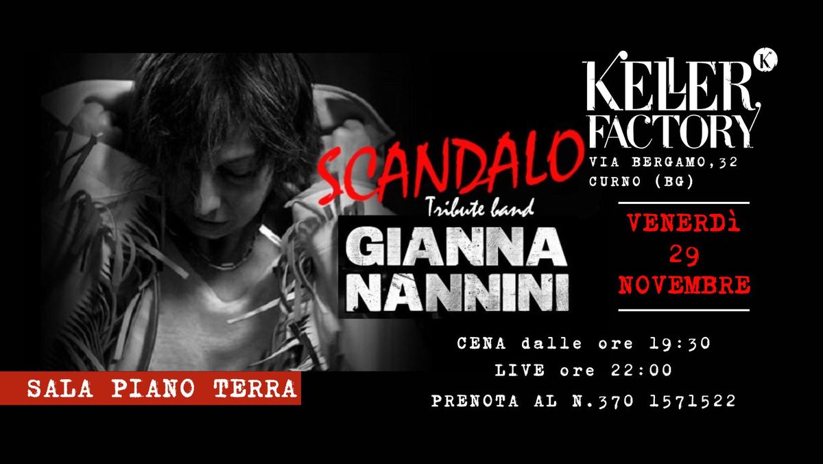 Cena Live con Scandalo - Gianna Nannini Tribute (Sala Piano Terra)