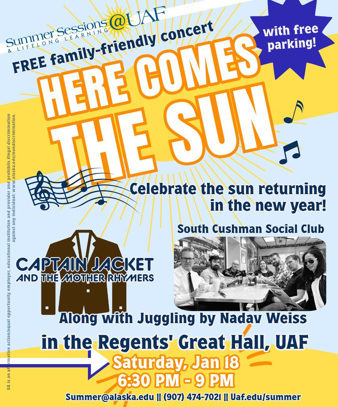 Here Comes the Sun Concert (FREE)