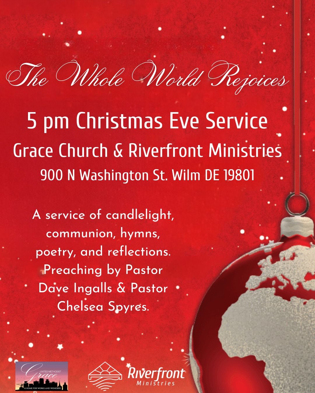 Riverfront Ministries and Grace Christmas Eve Experience