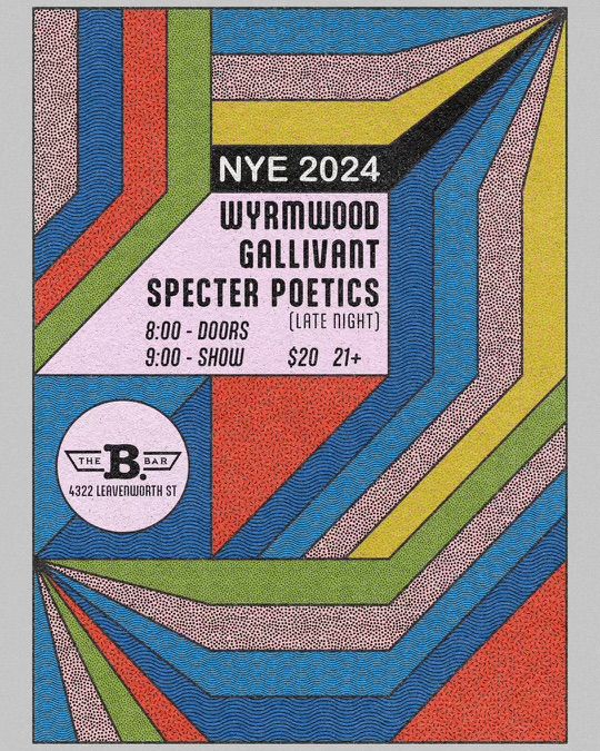 NYE @ the B. Bar || Wyrmwood, Gallivant, & Specter Poetics