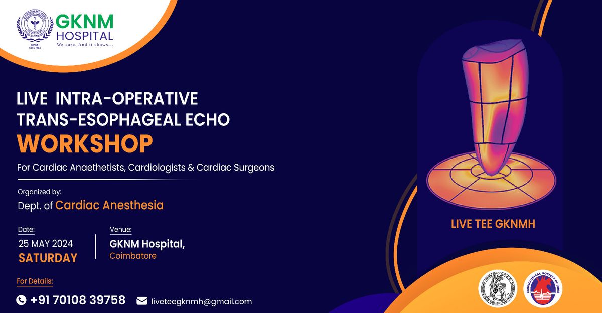 Live Intra-Operative Trans-Esophageal Echo Workshop