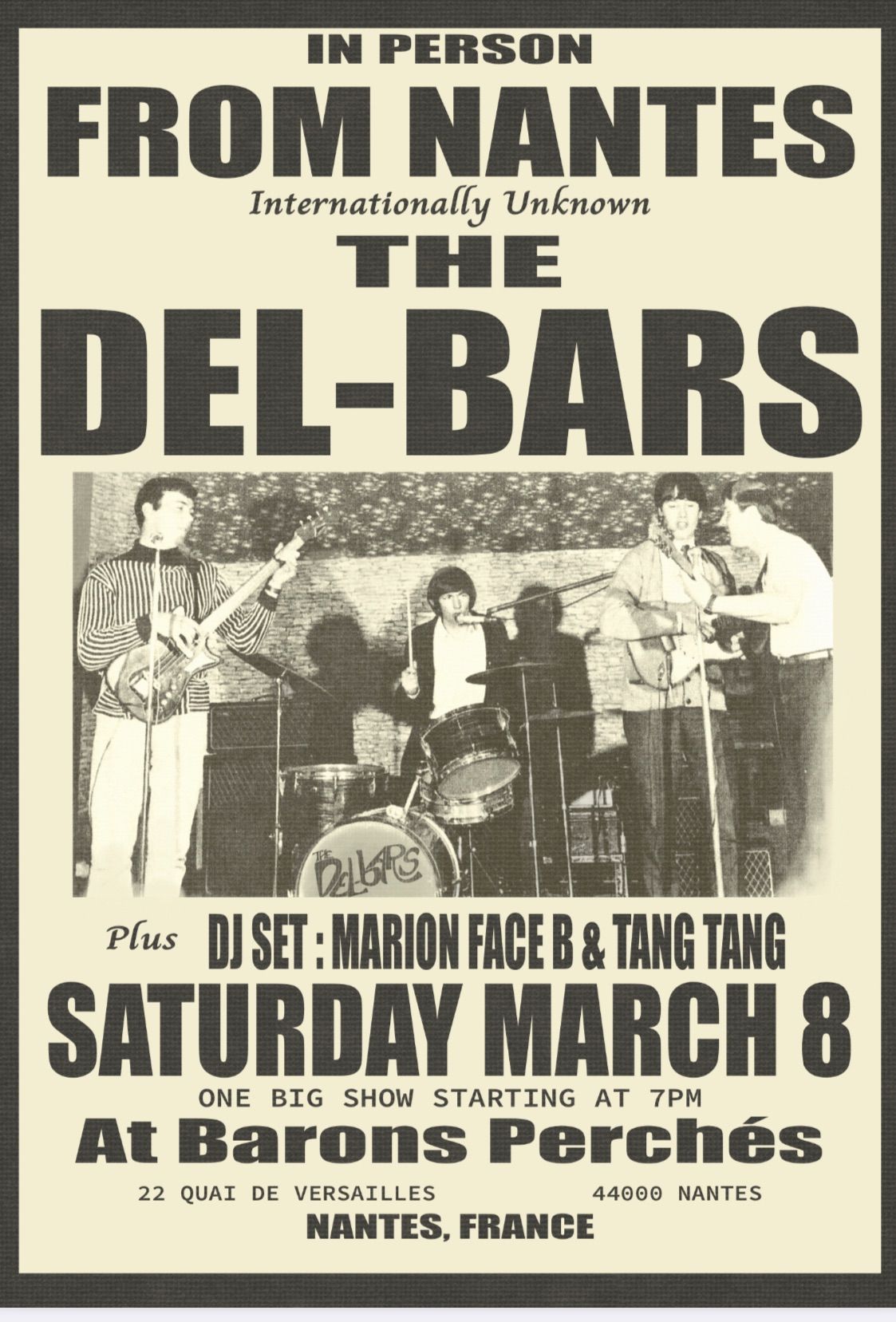 Live \u00ab the DEL-BARS \u00bb - Garage Mod Beat + Dj set Marion Face B & Tang Tang