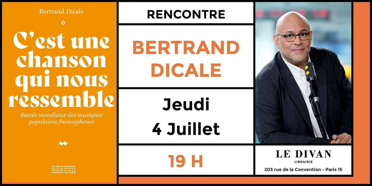 Arts : Bertrand Dicale en conversation au Divan