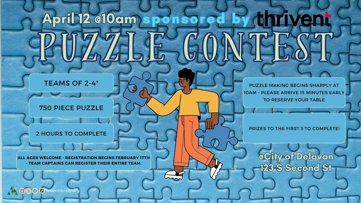 Fun Family Puzzle Event sponsored by Thrivent!