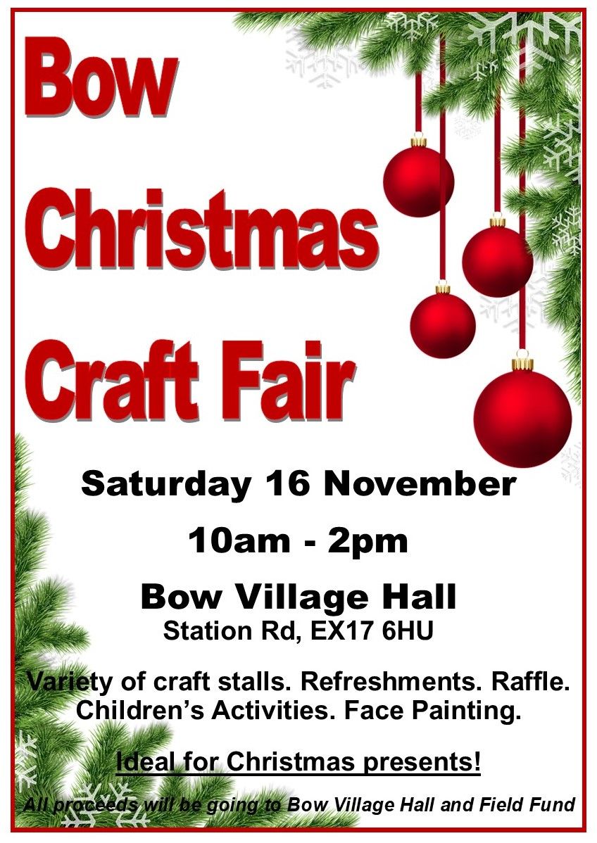 Bow Christmas Craft Fair