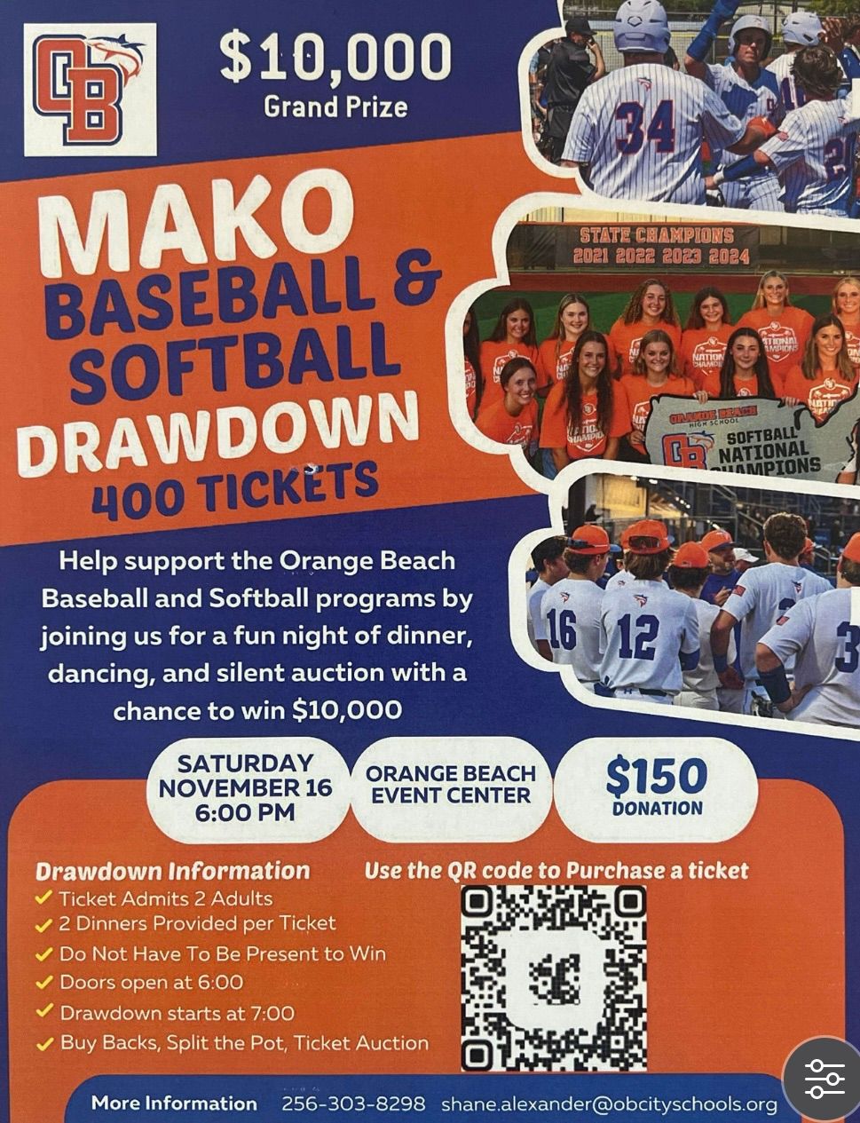 1st Annual Mako Baseball and Softball Drawdown