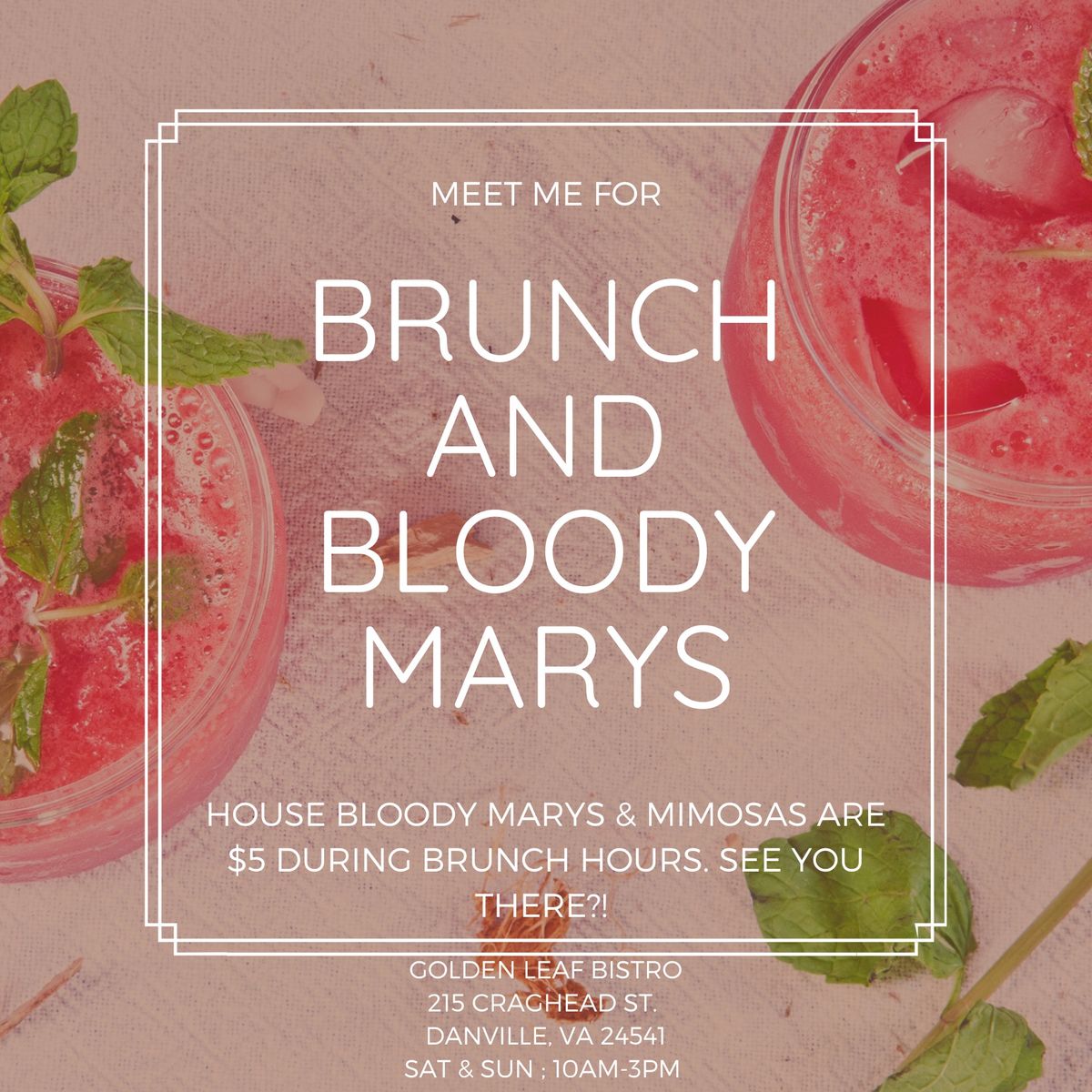 Brunch & Bloody Marys 