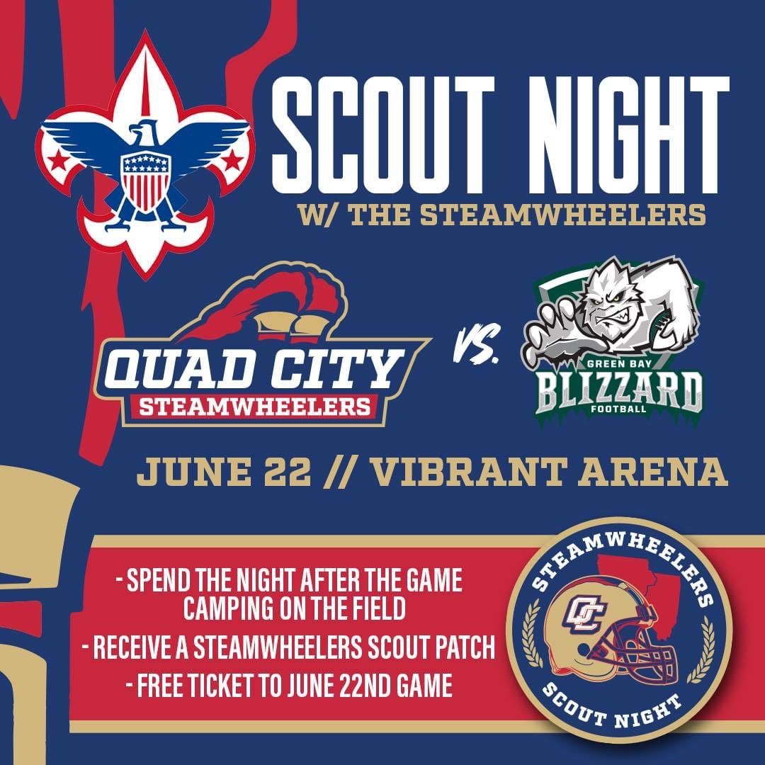 Scout Night with the QC Steamwheelers