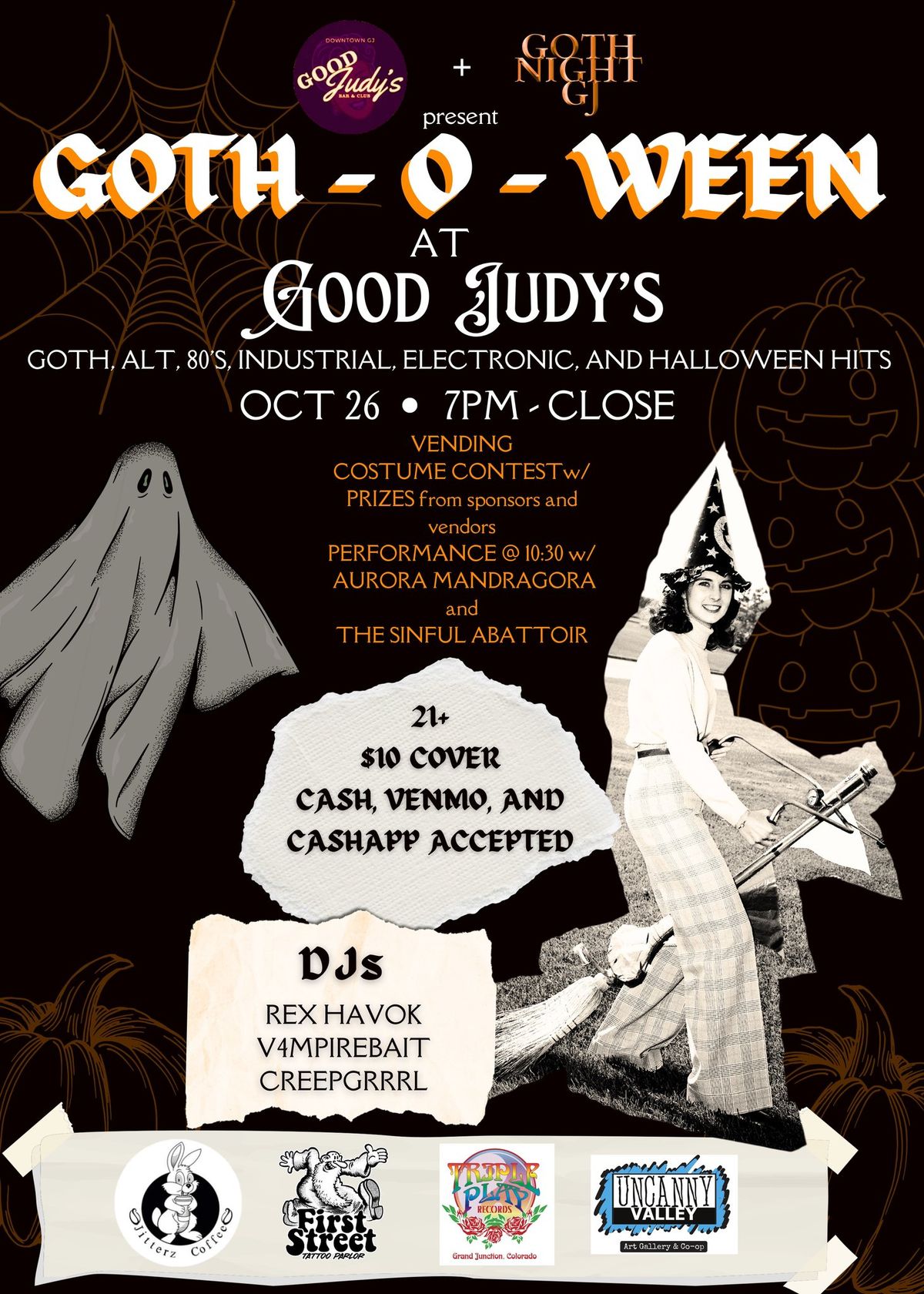 GOTH-O-WEEN at GOOD JUDY\u2019S w\/ DJS REX HAVOK, V4MPIREBAIT, and CREEPGRRRL