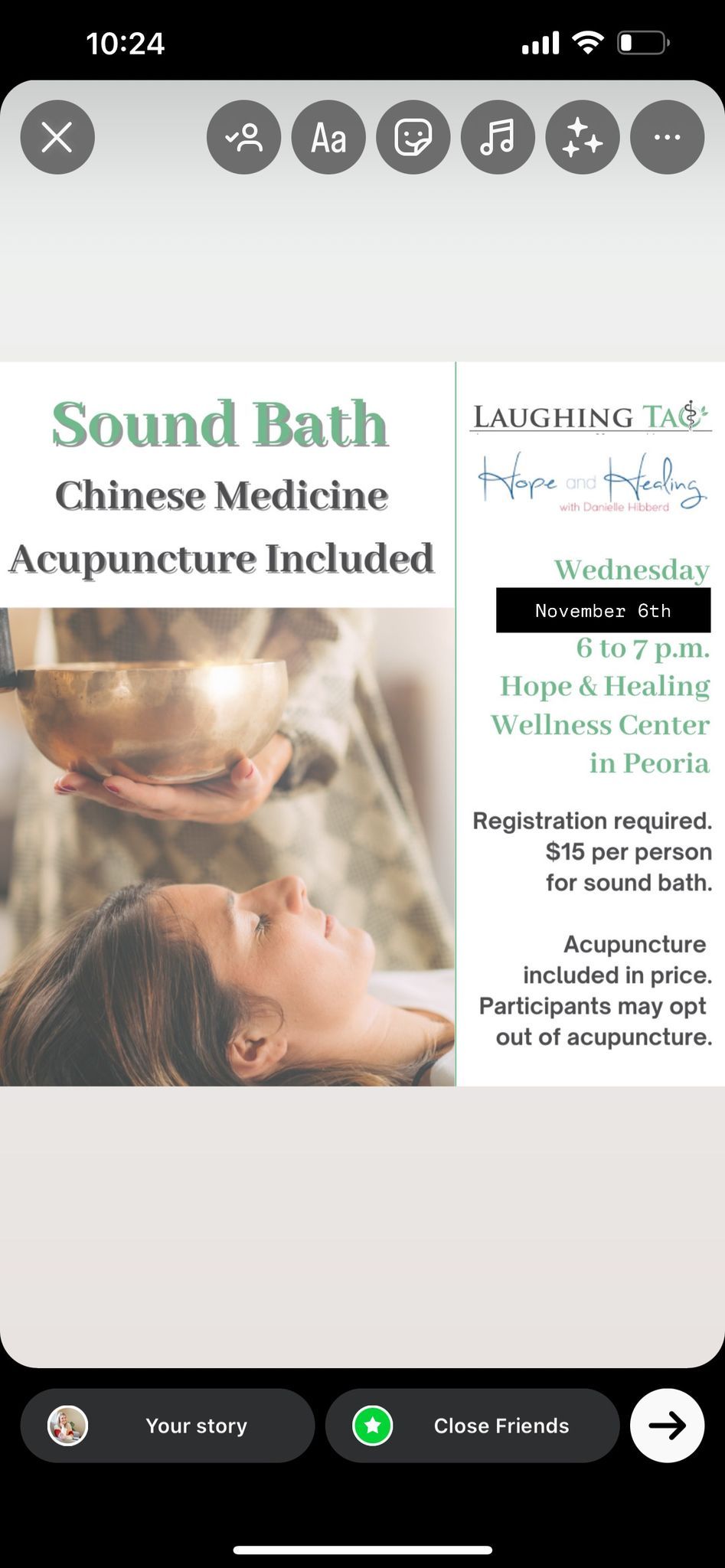 Sound Healing and Acupuncture with Laughing Tao