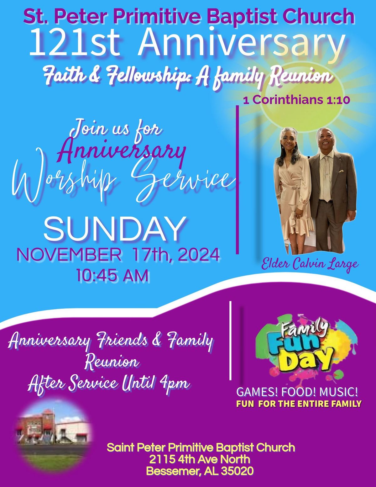 121st Annual Church Anniversary Celebration