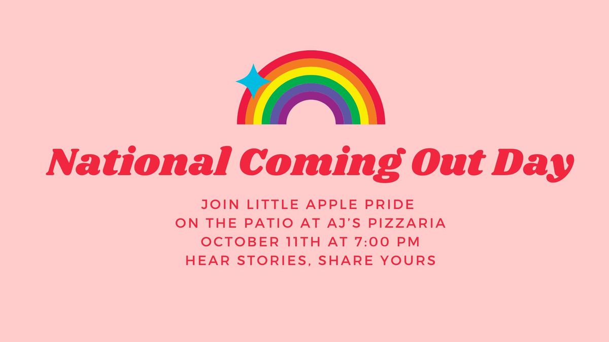 National Coming Out Day at AJ's Pizzaria