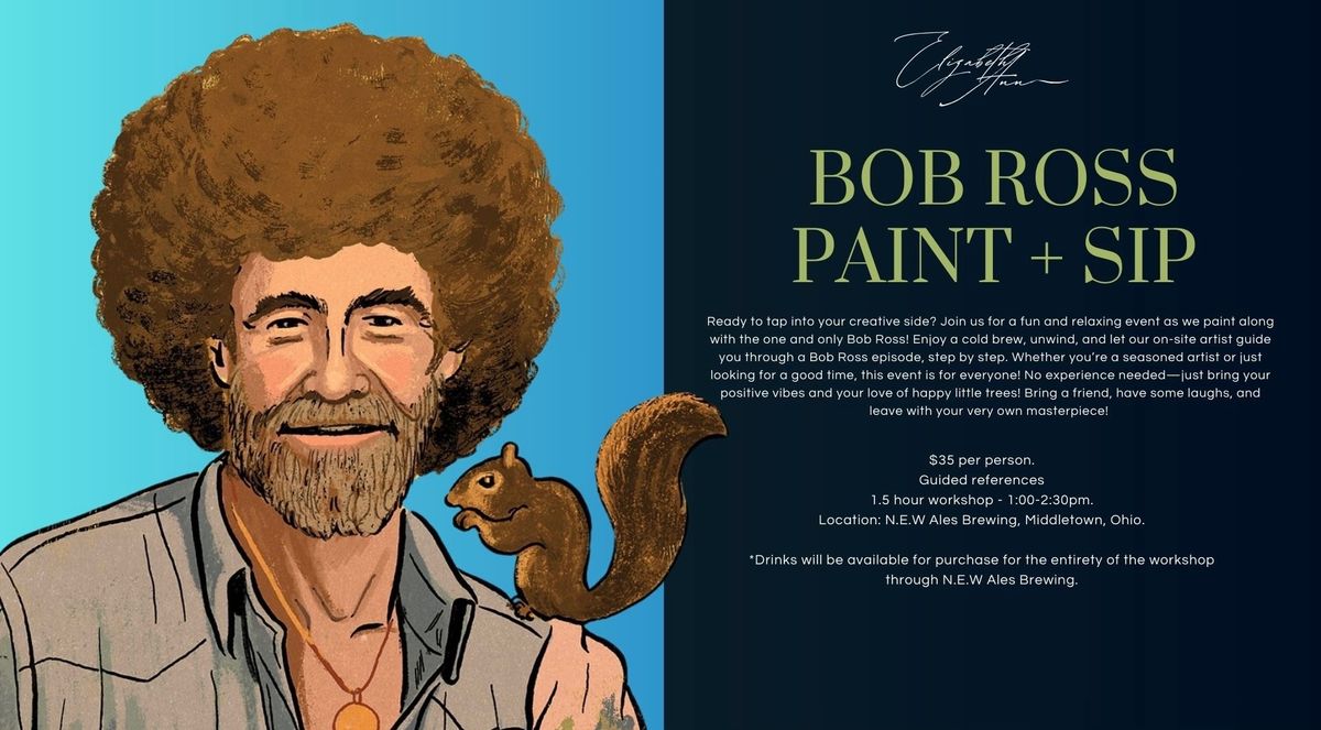 Bob Ross Paint & Sip at NEW Ales