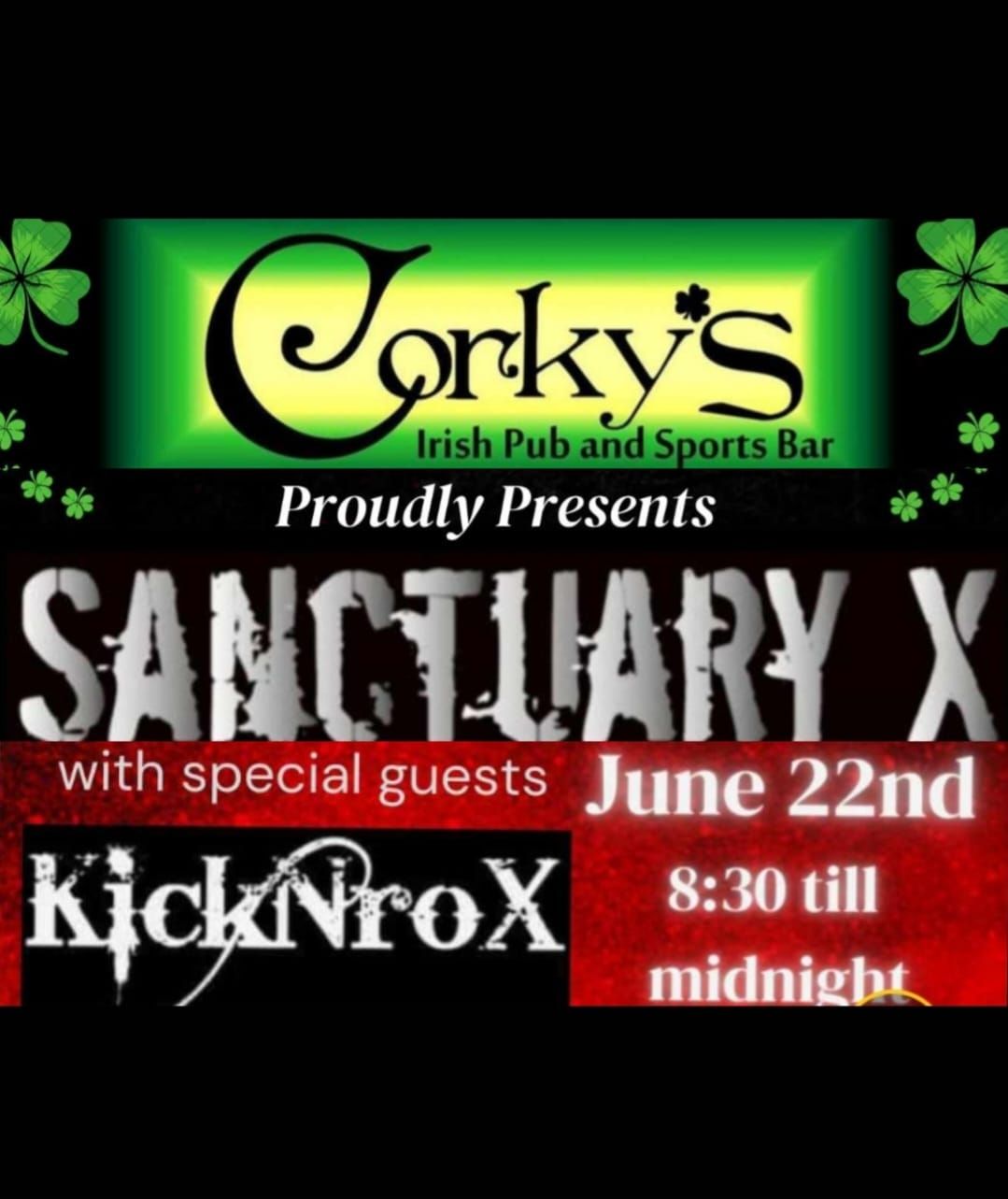Sanctuary X  with guest  Kick n' Rox