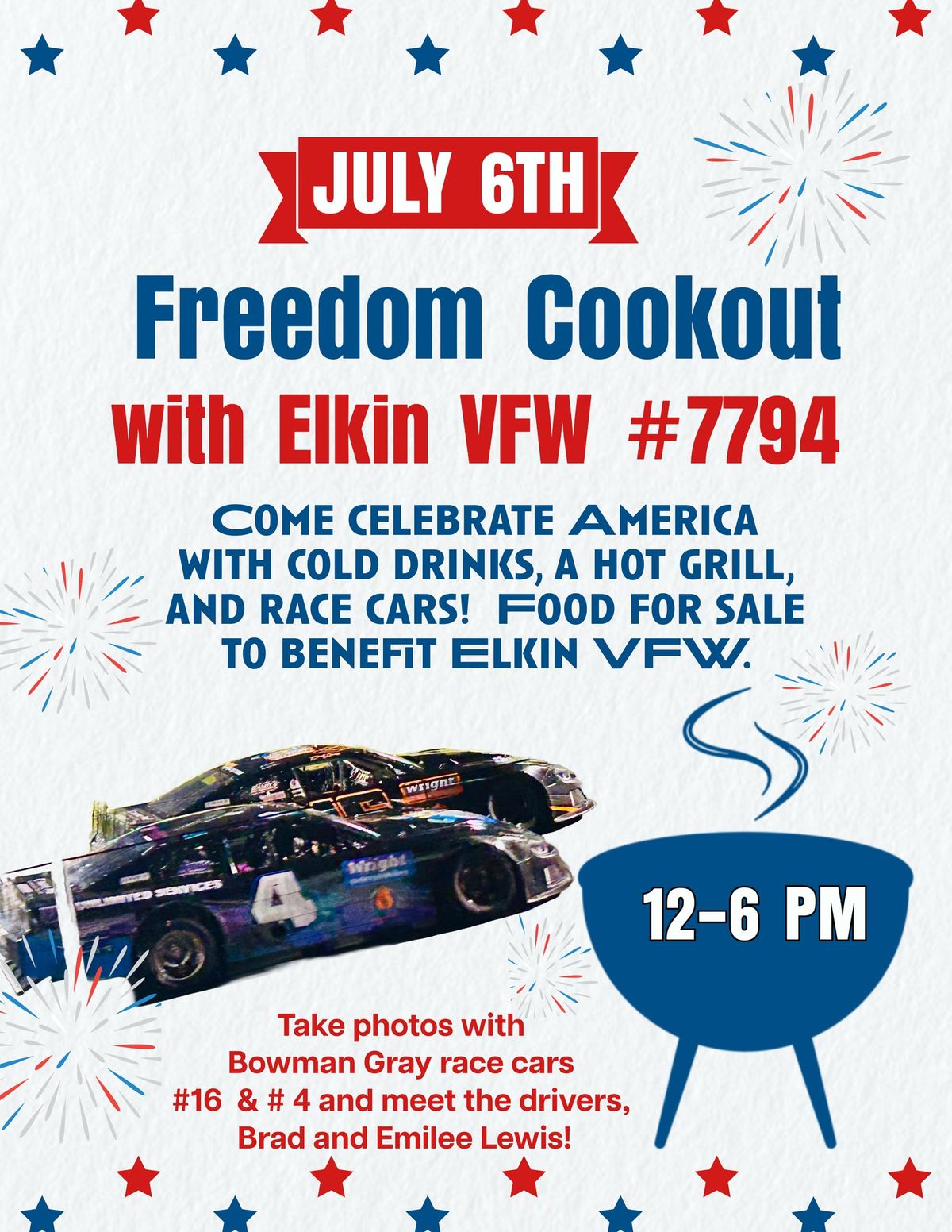 Freedom Cookout with Elkin VFW 