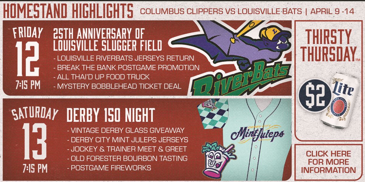 Louisville Bats vs. Columbus Clippers