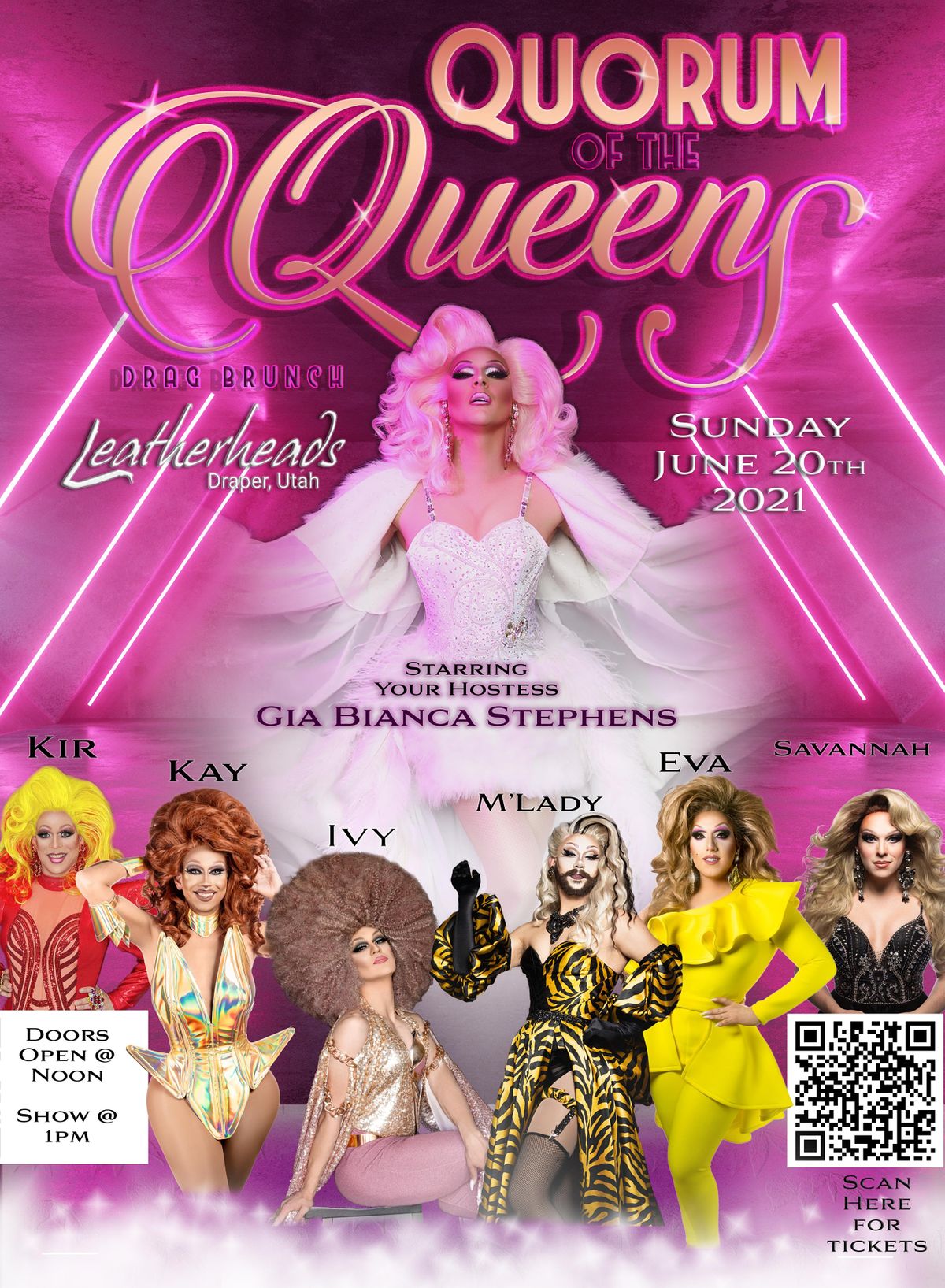 Quorum Of The Queens Drag Brunch Sun June 21 Leatherheads Sports Bar Grill Draper June 21
