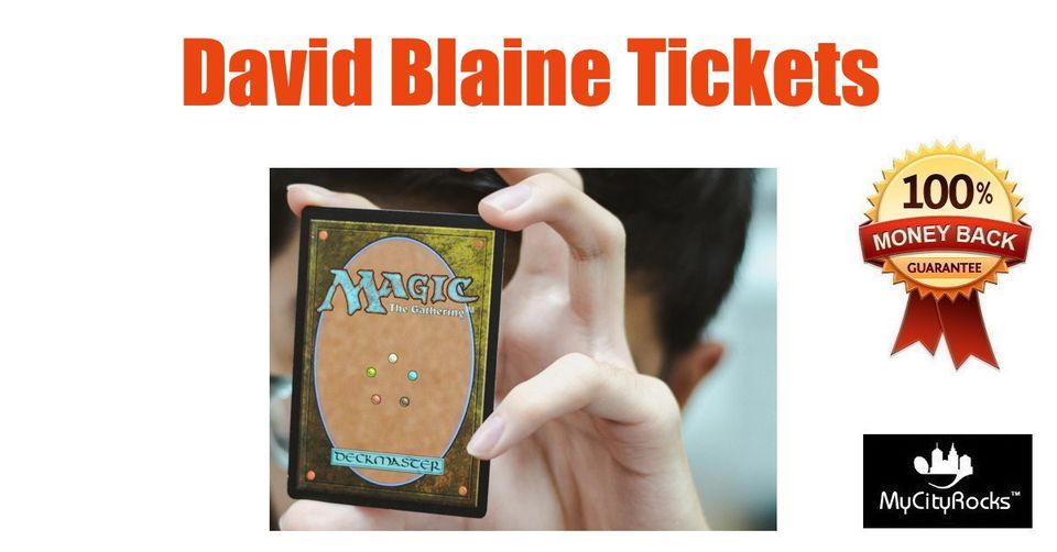 David Blaine Tickets Las Vegas NV The Theatre at Resorts World