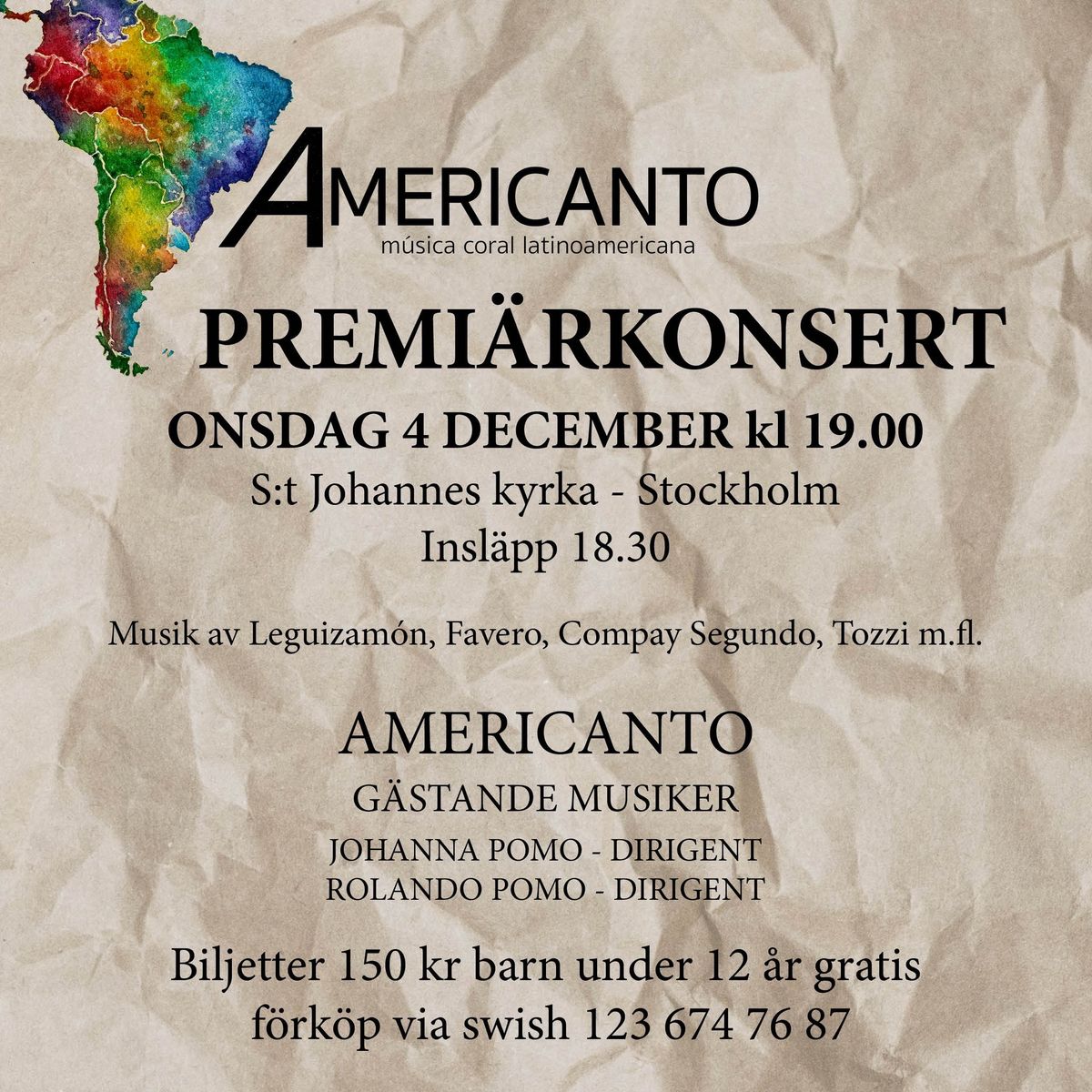 Premi\u00e4rkonsert AMERICANTO