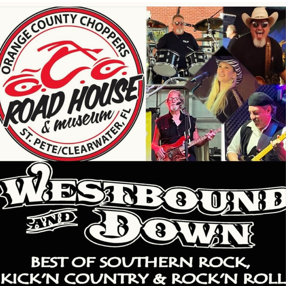 Bert\u2019s Great American Bike Night at OCC Roadhouse with Westbound & Down