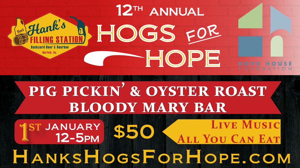 12th Annual Hogs for Hope Pig Pickin\u2019 & Oyster Roast