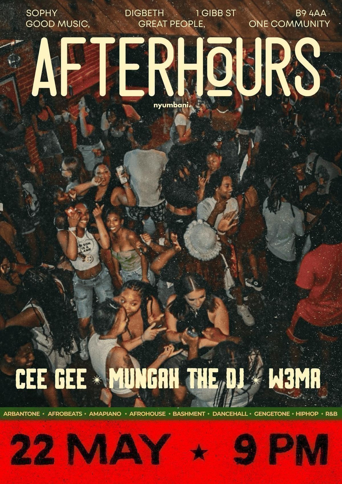 NYUMBANI PRESENTS: AFTERHOURS VOL I Tickets, Sophy - Digbeth ...