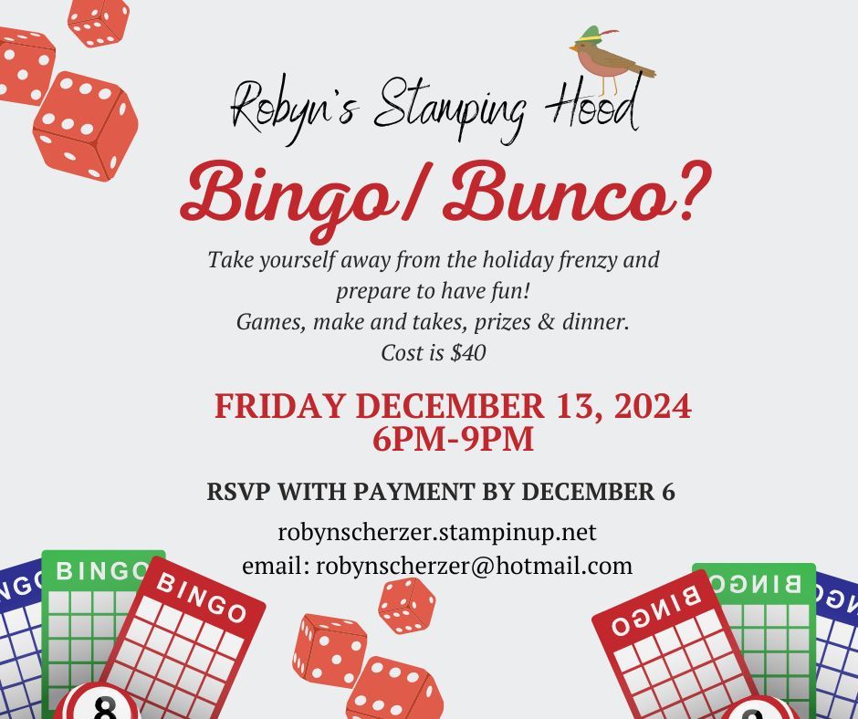 Bunco or Bingo? $40