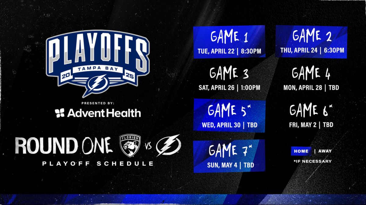 NHL Eastern Conference Second Round: Tampa Bay Lightning vs. TBD - Home Game 4 (Date: TBD - If Necessary)
