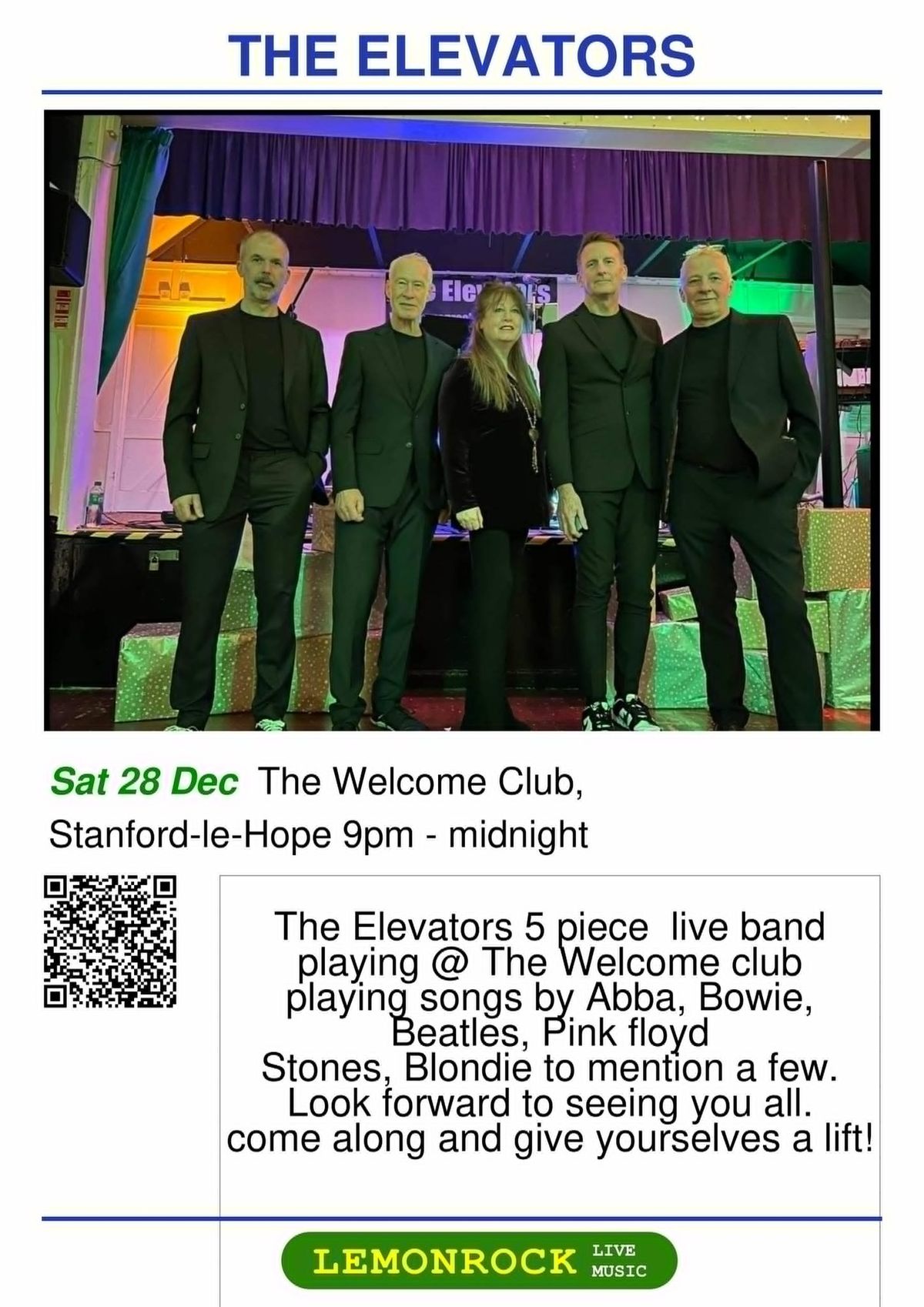 THE ELEVATORS PARTY & COVERS BAND