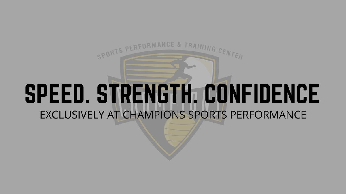 Champions Sports Performance Base Running Clinic