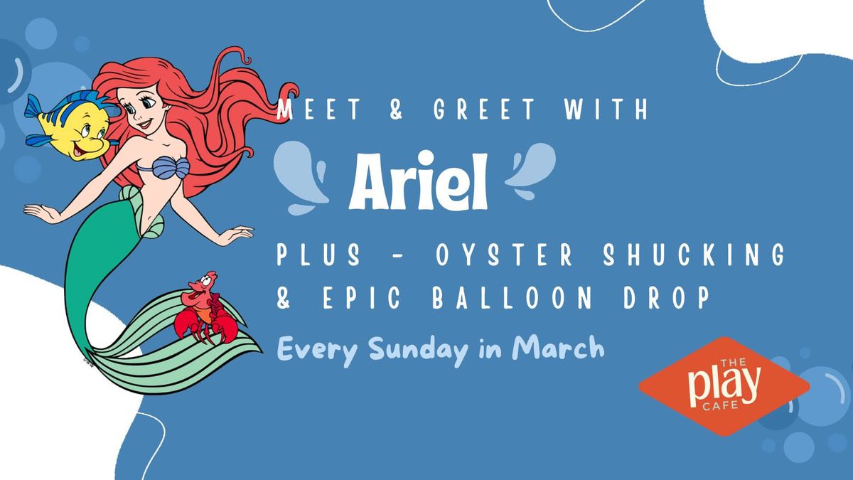 Meet and Greet with Ariel at The Play Cafe-- Every Sunday in March-- March 23rd