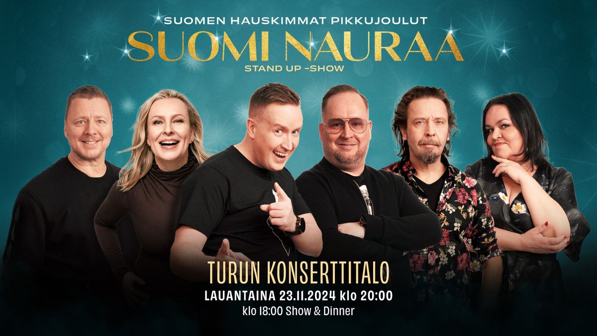 Suomi Nauraa stand up-show, Turku 23.11.2024