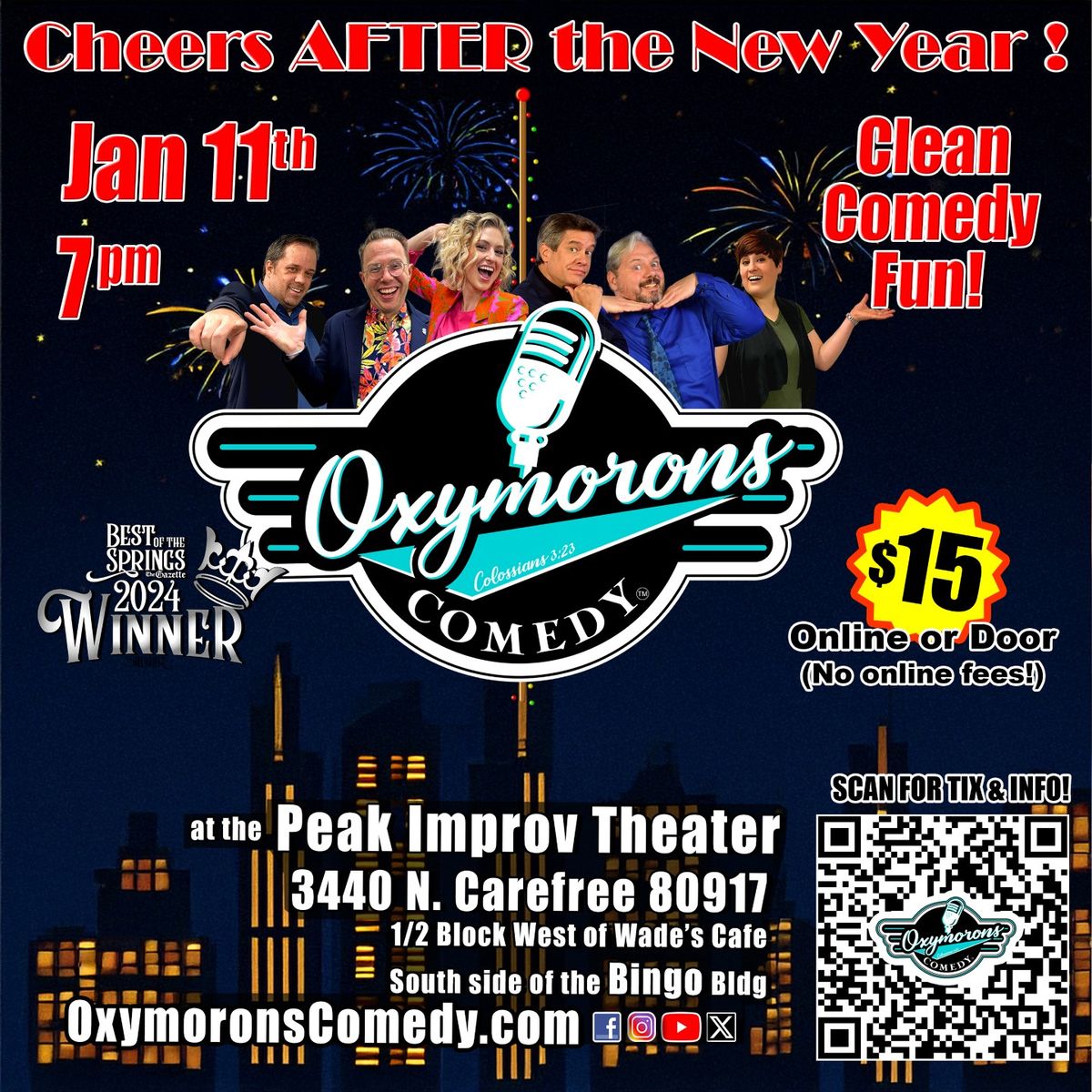 Cheers AFTER the New Year Comedy Show!