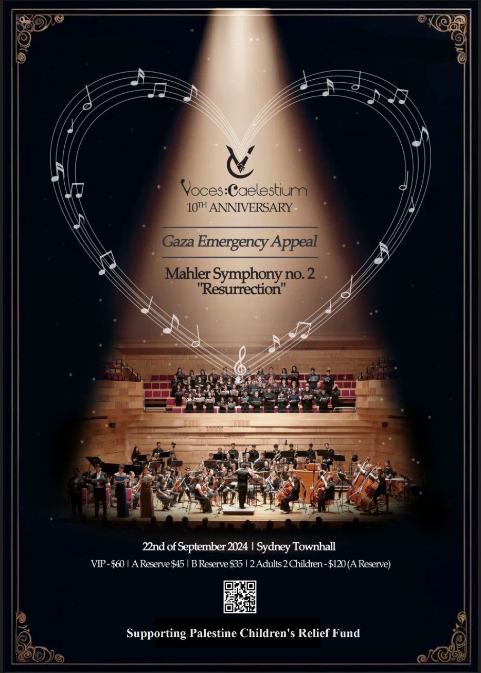 Voces Caelestium: Mahler's Symphony No. 2 - Gaza Emergency Appeal