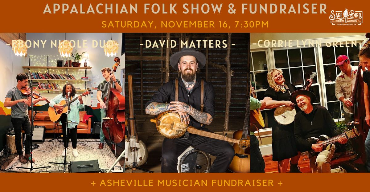 Appalachian Folk Show & Fundraiser at Sage Bird Ciderworks