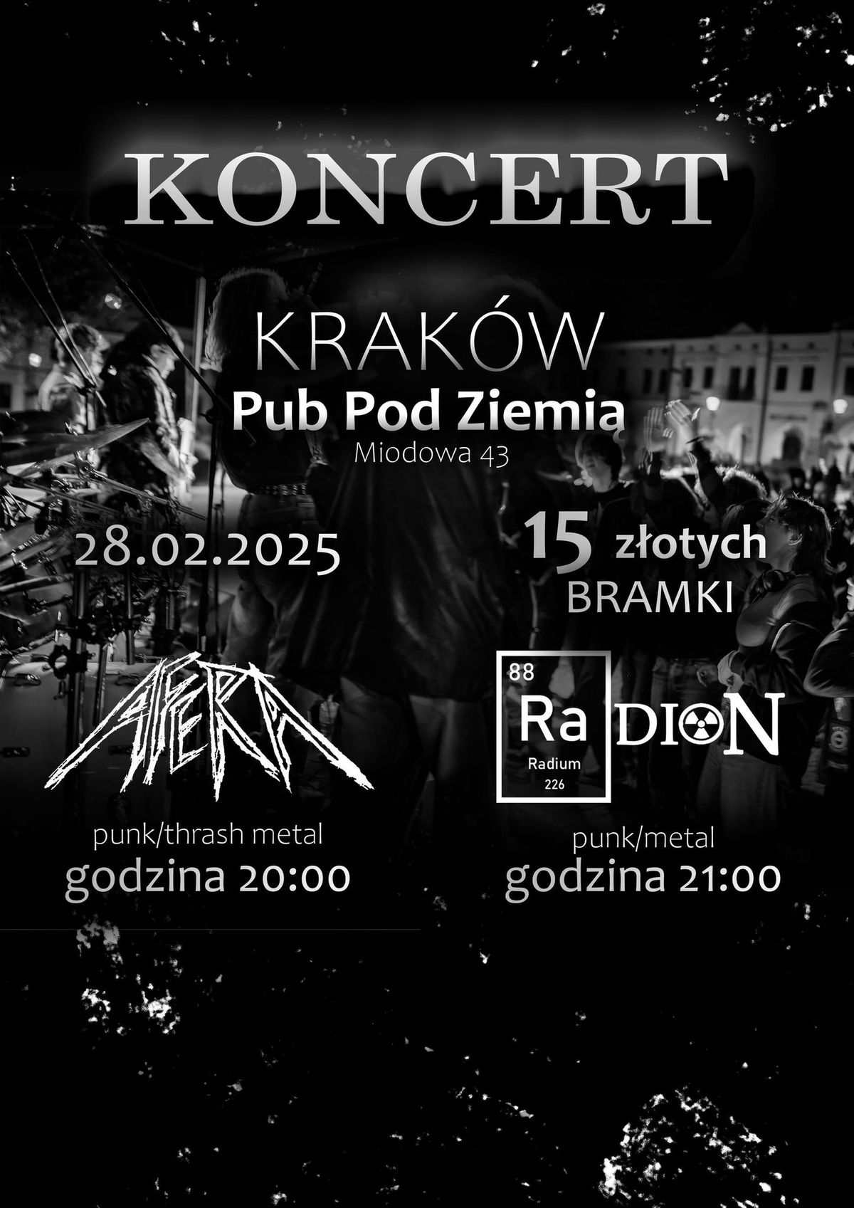 KONCERT RADION & AFERA \/ KRAK\u00d3W \/ PUB POD ZIEMI\u0104 