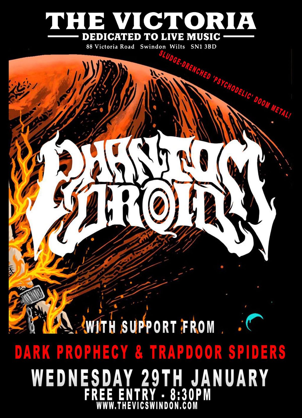 PHANTOM DROID \/ DARK PROPHECY \/ TRAPDOOR SPIDERS - live at The Vic