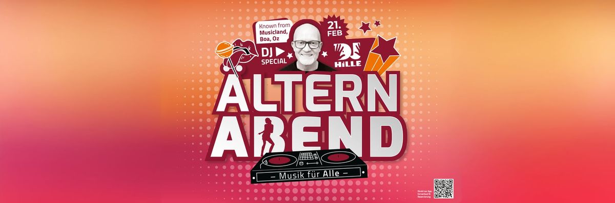 \u00c4lternabend DJ Special mit DJ Hille!