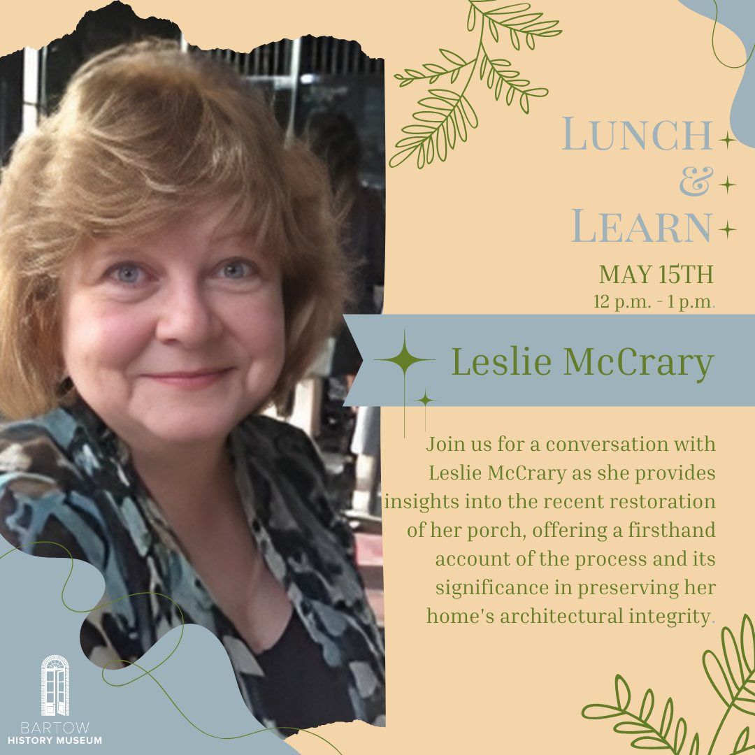 Lunch & Learn - Leslie McCrary