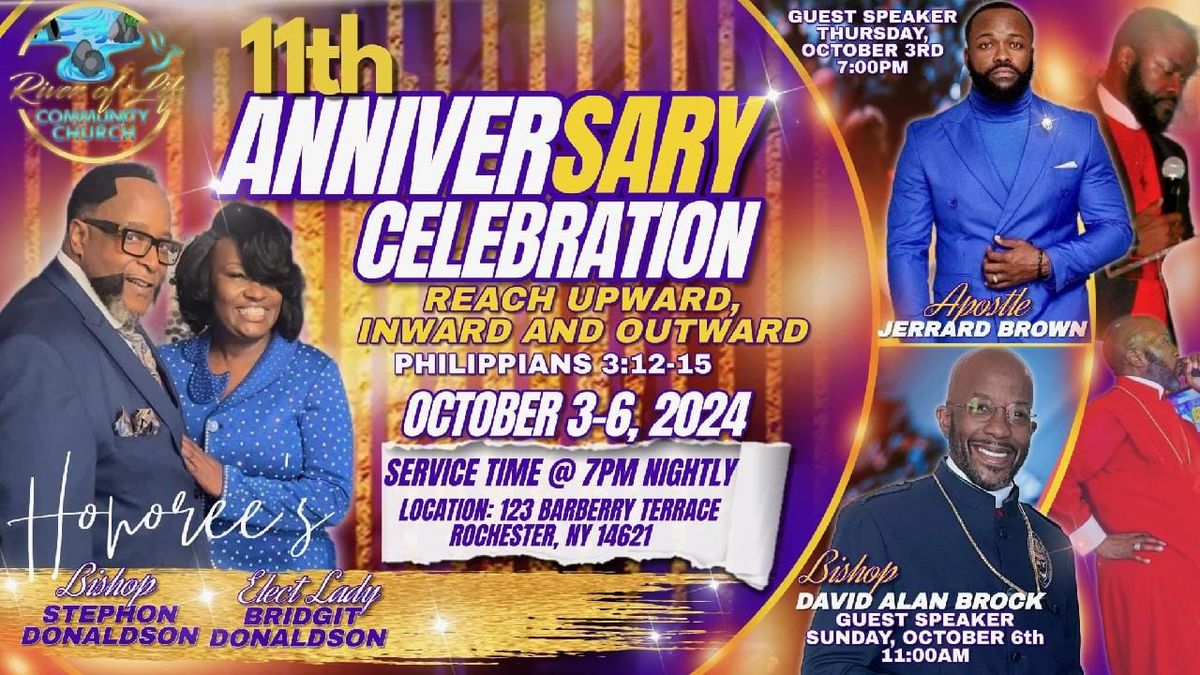 Bishop and Elect Lady Donaldson's 11th Anniversary Celebration