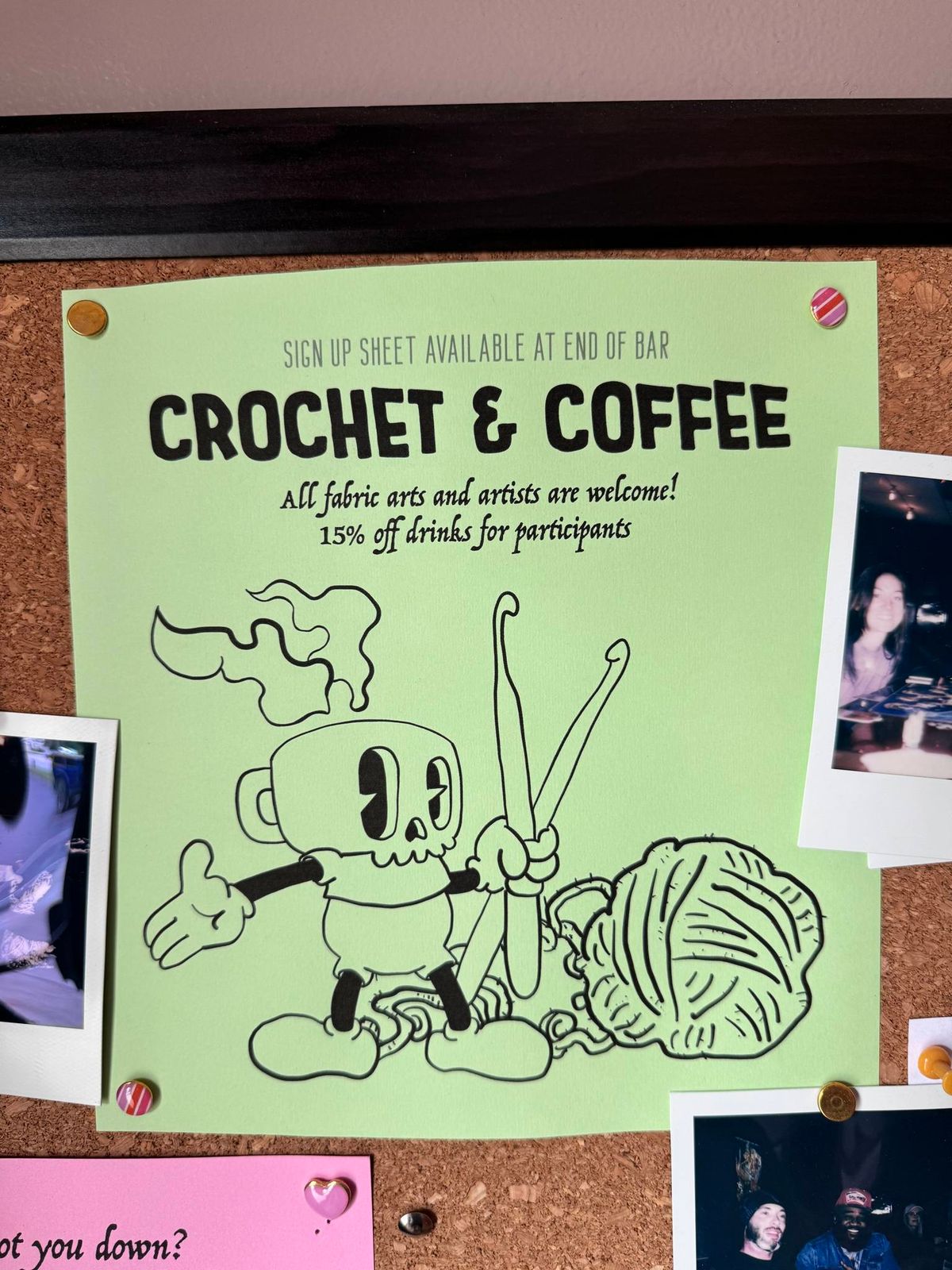 Crochet & Coffee at Pour Boy Coffee