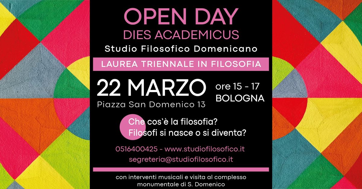 Open Day - Laurea Triennale in Filosofia - SFD Bologna