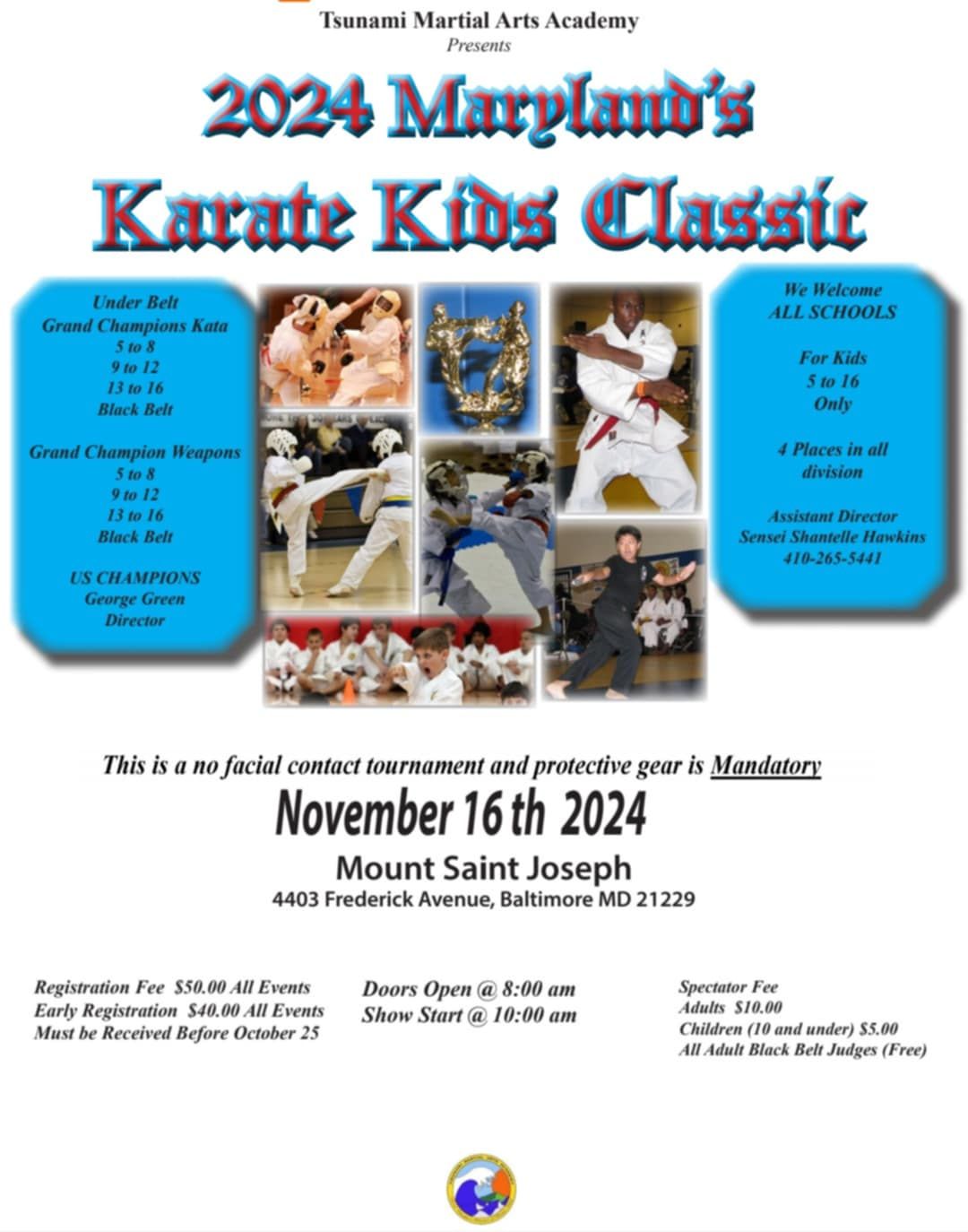 2024 Maryland's Karate Kids Classics presented by Tsunami Martial Arts Academy