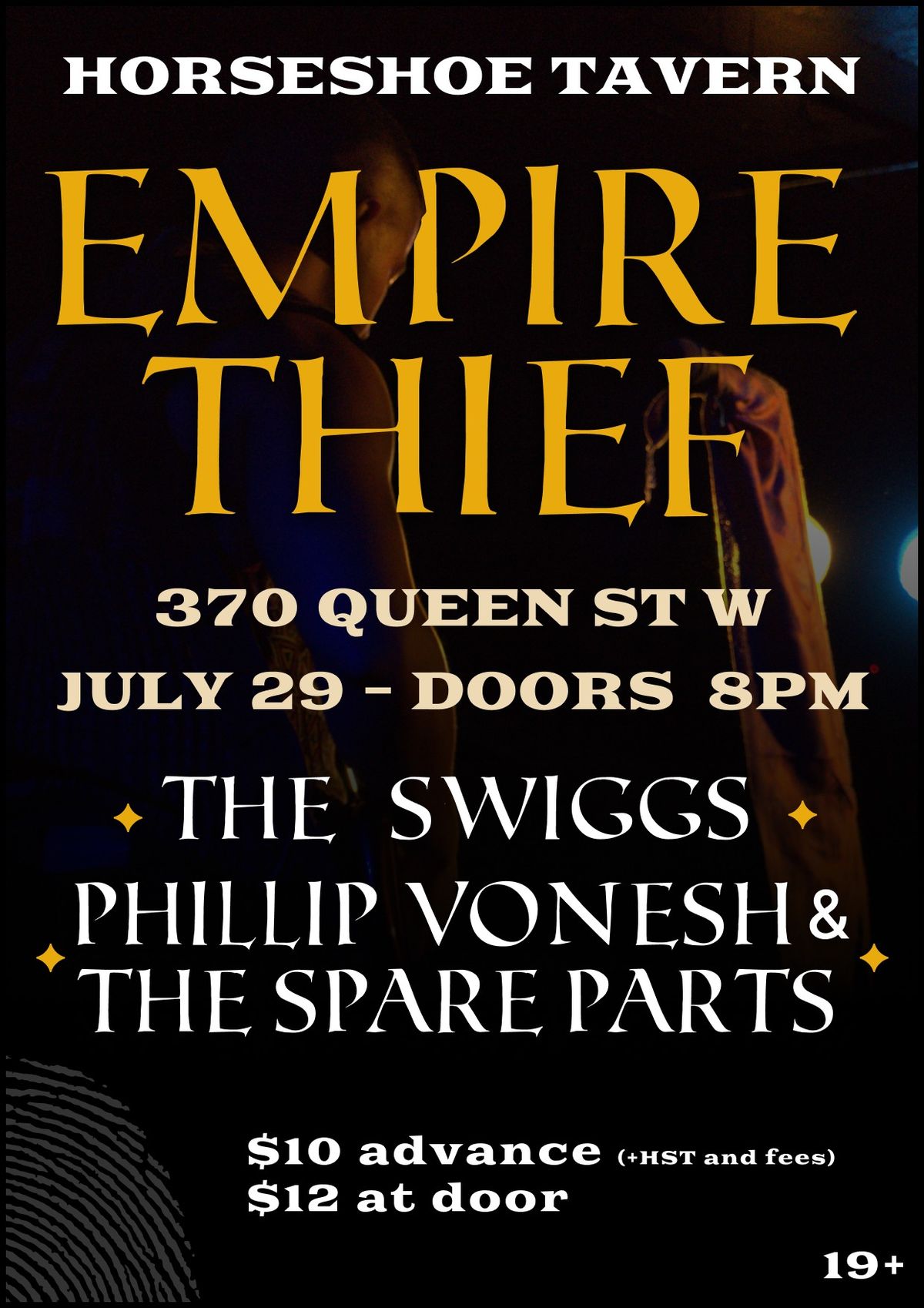 Empire Thief with Phillip Vonesh & The Spare Parts and The Swiggs