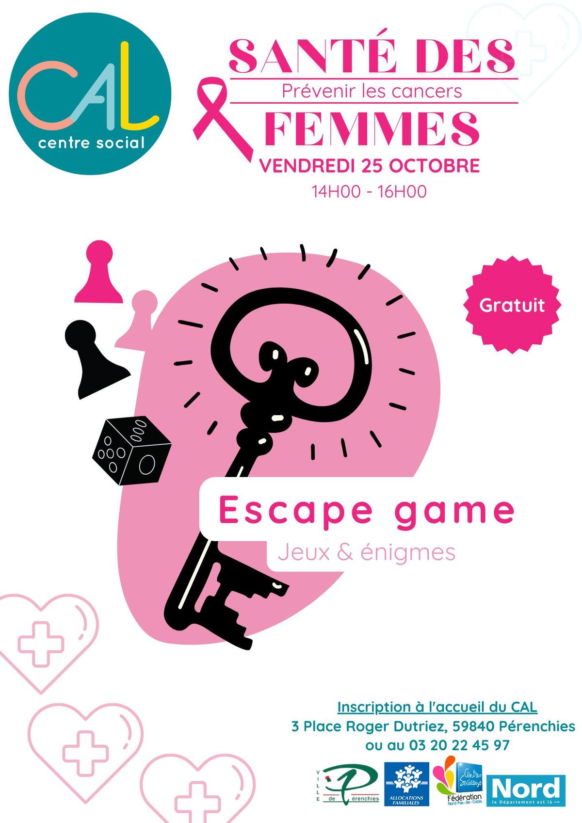 \ud83d\udddd\ufe0f Escape game \ud83d\udddd\ufe0f - pr\u00e9venir les cancers chez la femme