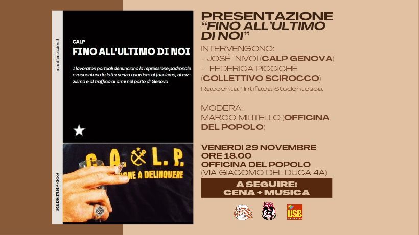 Presentazione "Fino all'ultimo di noi" di CALP