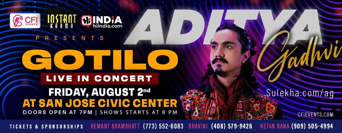 Gotilo -  Live in Concert, Aditya Gadhvi, First Time in USA