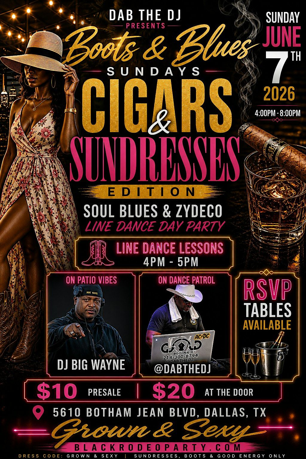 Boots & Blues Sundresses & Cigars Edition